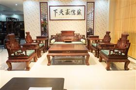 卷書沙發（血檀）