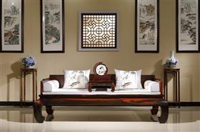 三圍獨板羅漢床